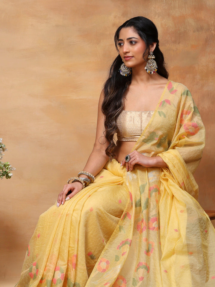 Woven Design Tussar Silk Saree