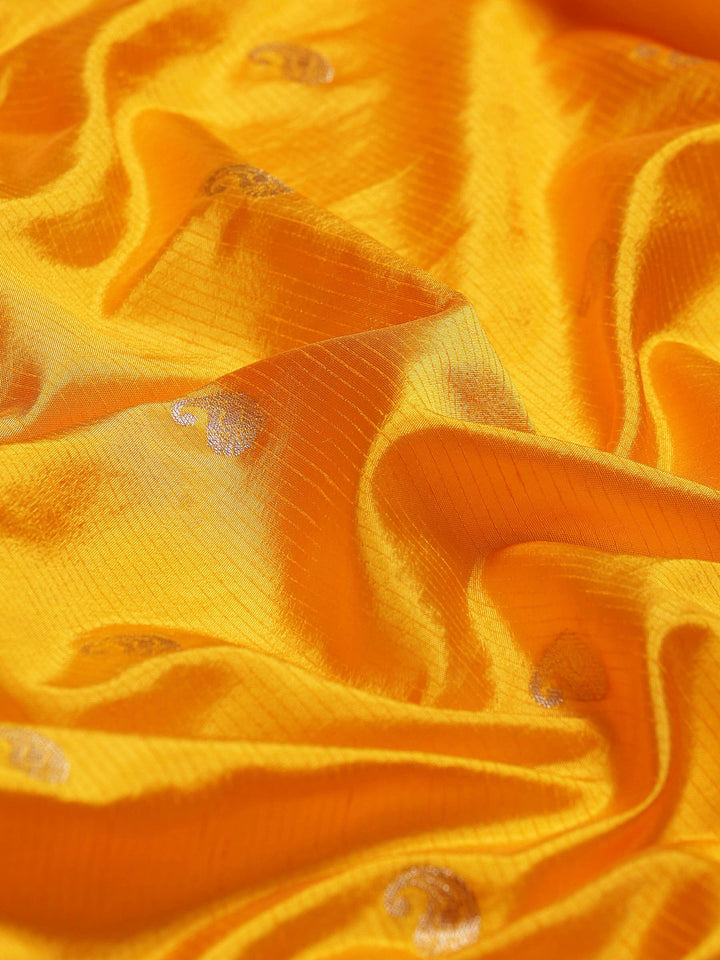 Mustard Woven Design Art Silk Saree