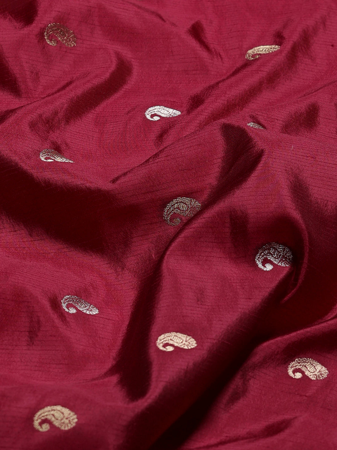 Wine Woven Design Art Silk Saree
