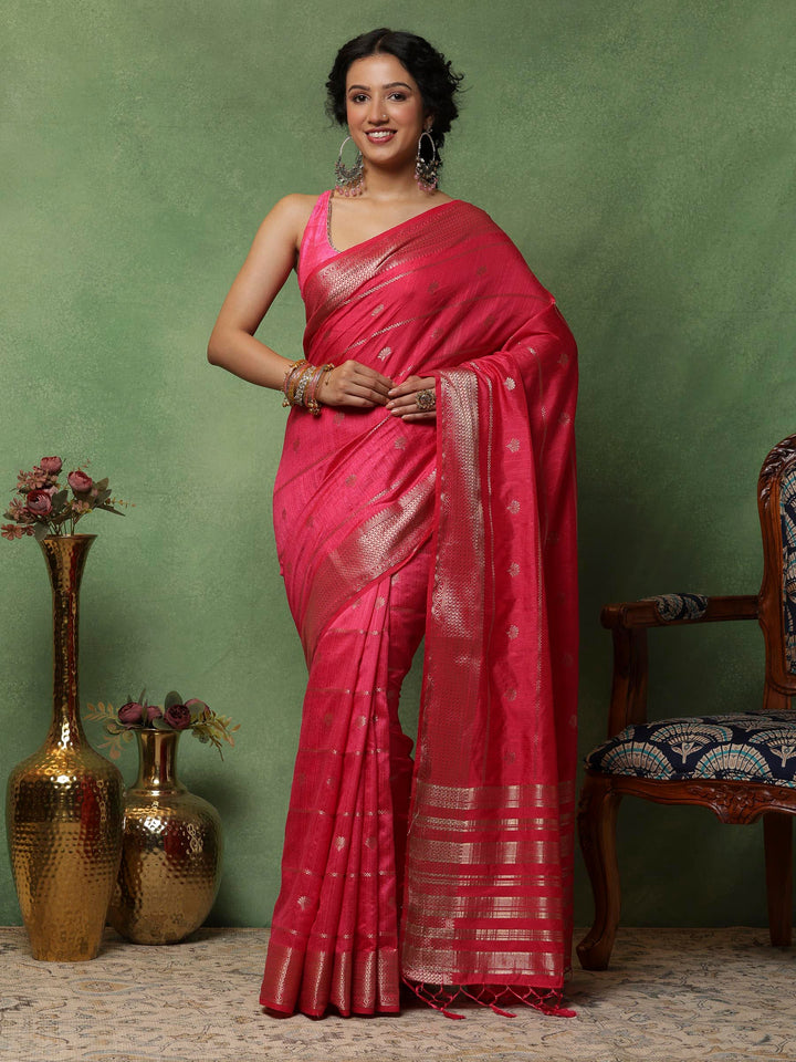 Rani Woven Design Art Silk Saree