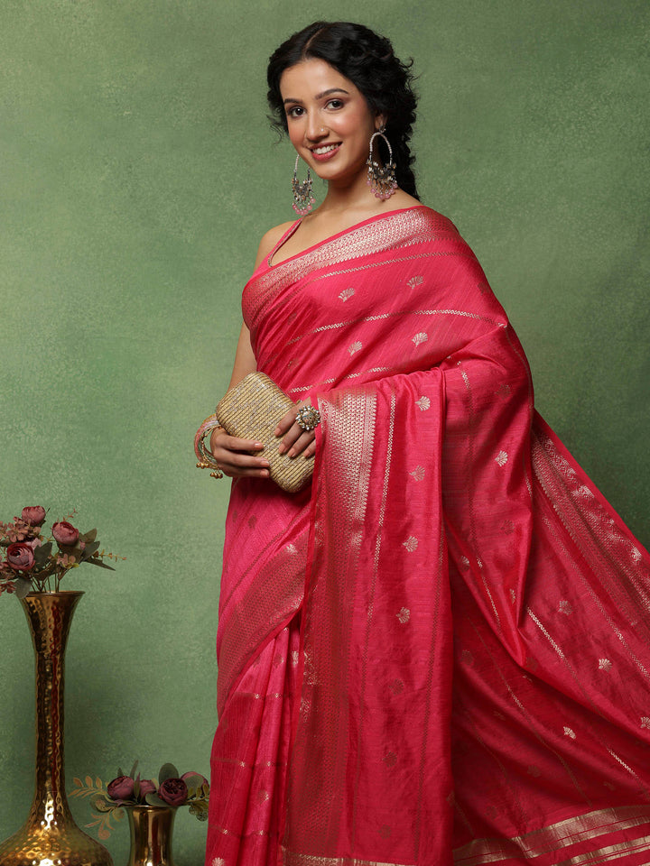 Rani Woven Design Art Silk Saree