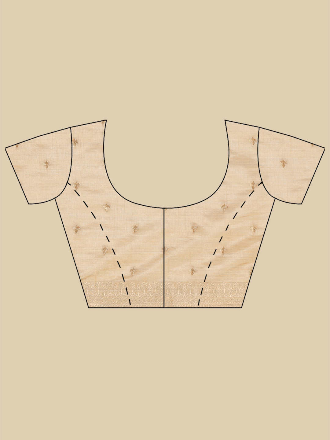 Beige Woven Design Art Silk Saree