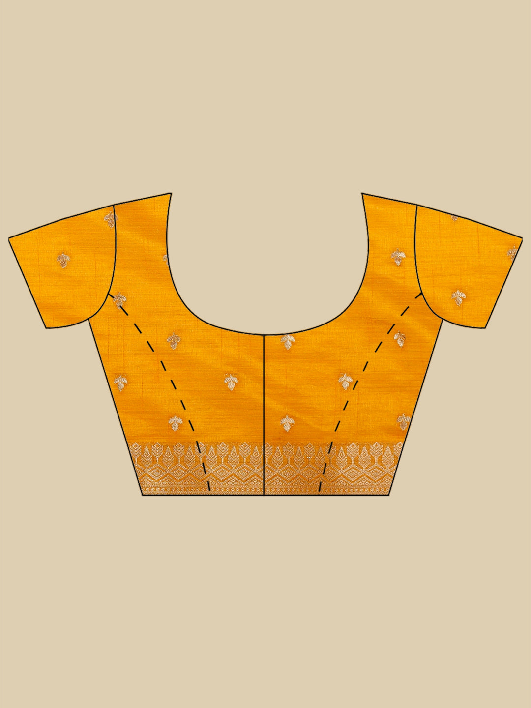 Mustard Woven Design Art Silk Saree