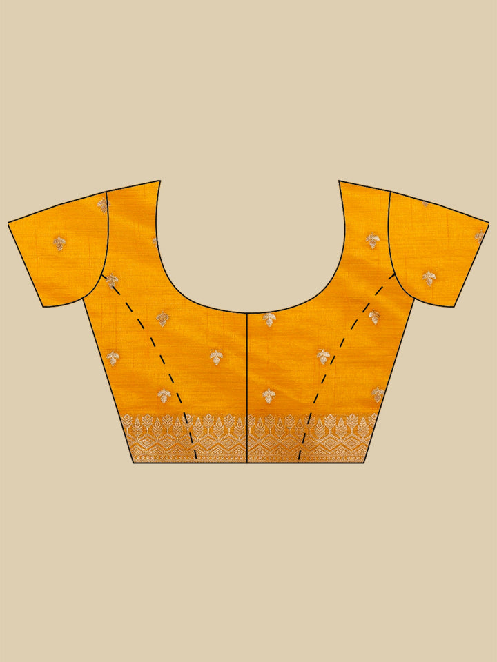 Mustard Woven Design Art Silk Saree
