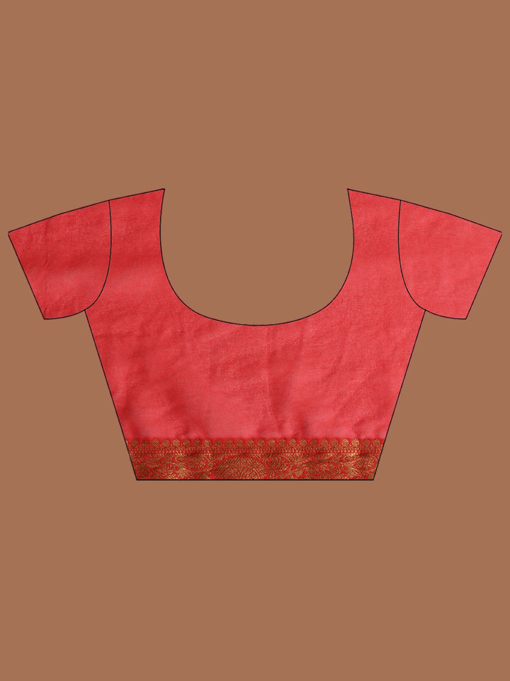 Red Embroidered Georgette Saree