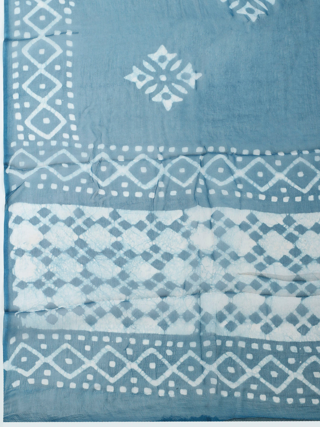 Embroidered Cotton Blend Unstitched Suit &amp; Pant With Cotton Dupatta