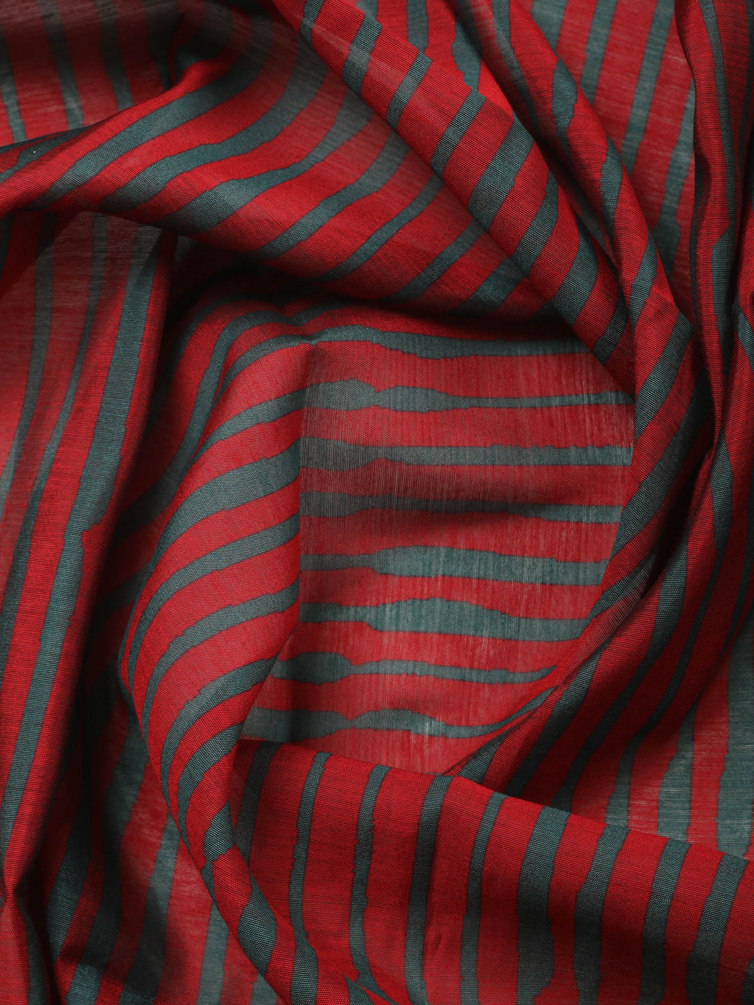 Maroon Printed Chanderi Unstitched Suit &amp; Pant With Chanderi Dupatta