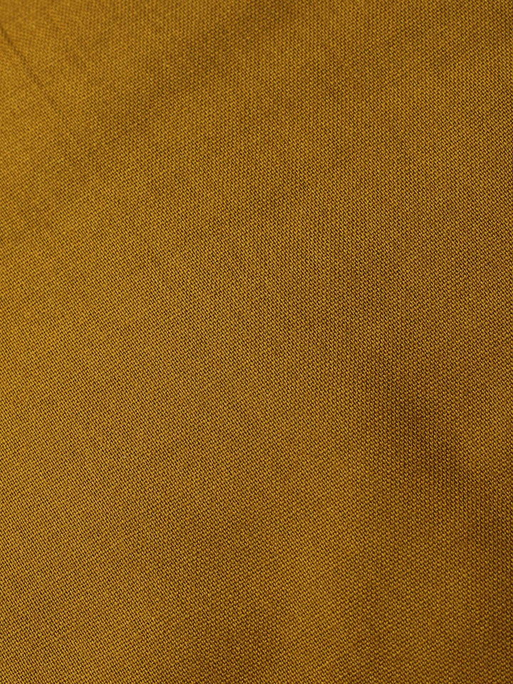Mustard Printed Chanderi Unstitched Suit &amp; Pant With Chanderi Dupatta