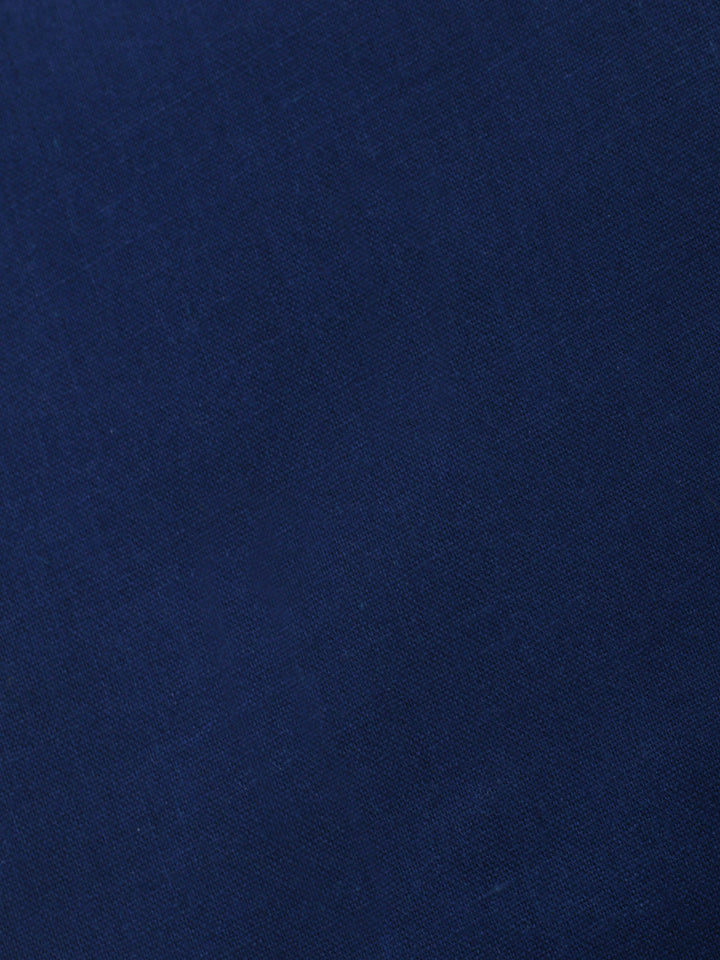 Indigo Printed Cotton Blend Unstitched Dress Material