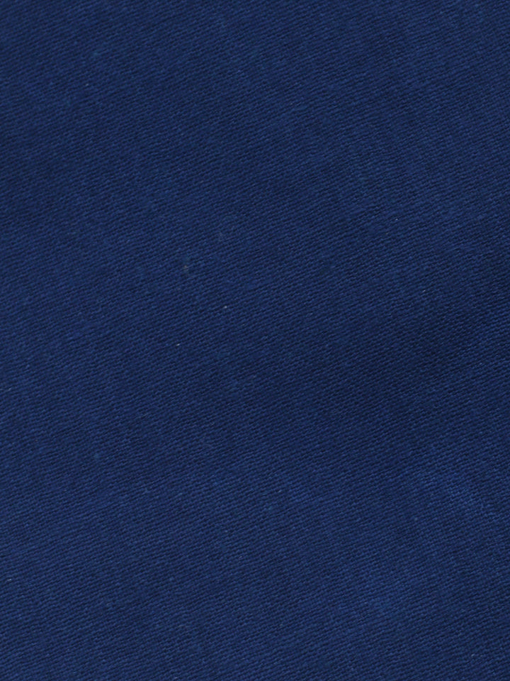 Indigo Printed Cotton Blend Unstitched Dress Material