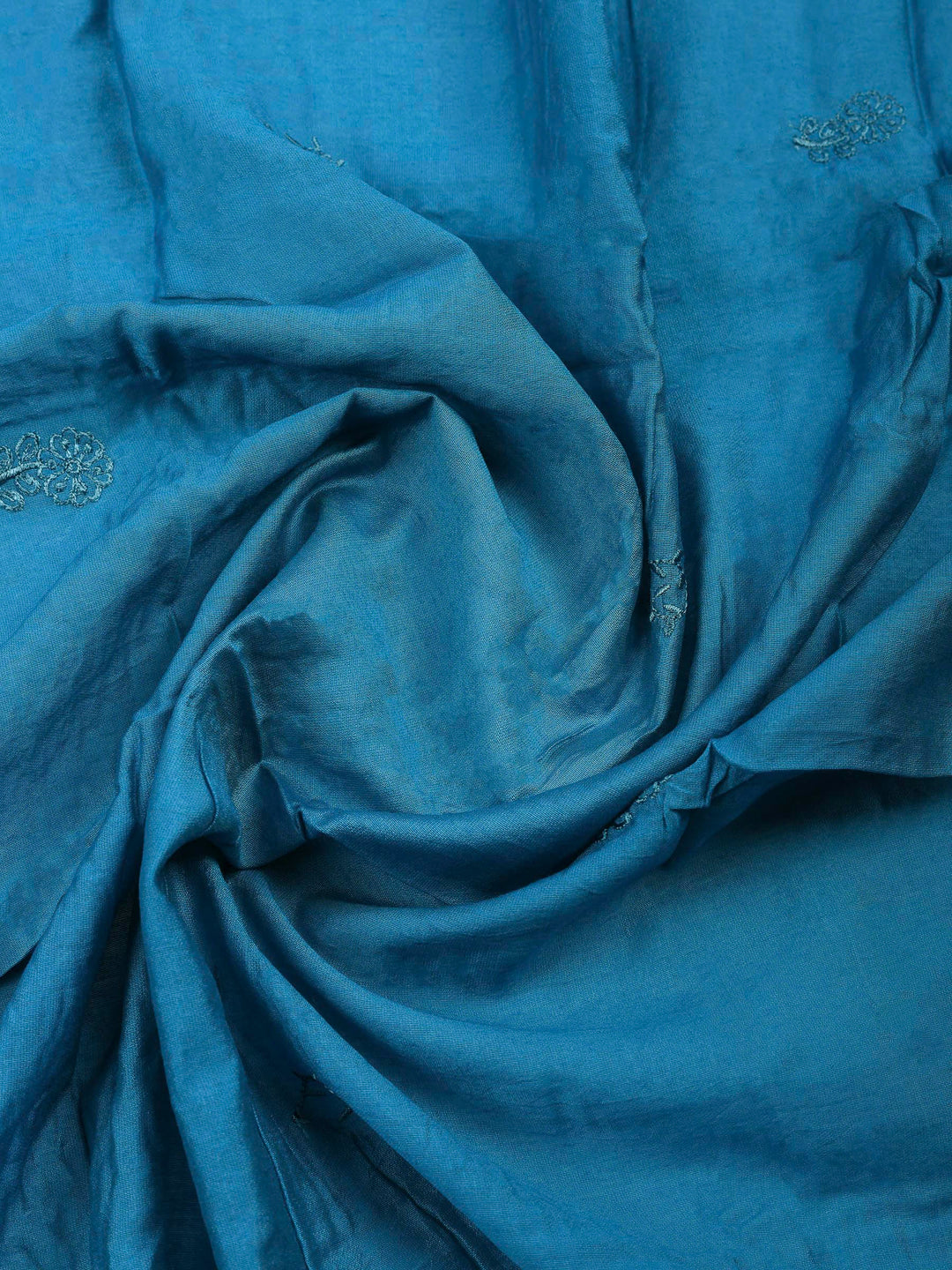 Printed Cotton Blend Unstitched Suit &amp; Pant With Cotton Dupatta