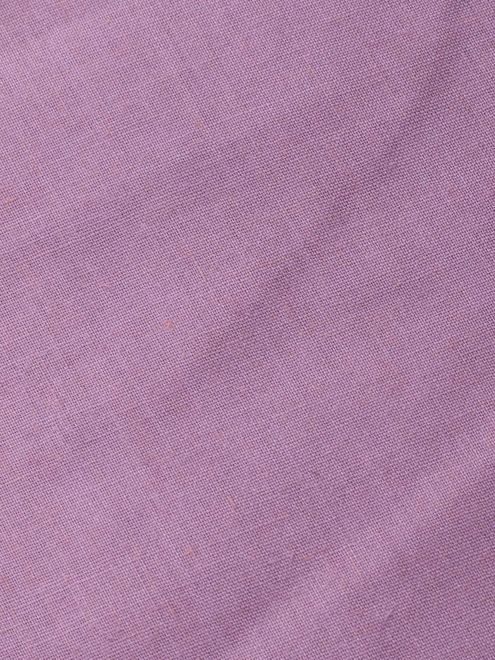 Mauve Embroidered Chanderi Unstitched Suit &amp; Pant With Chanderi Dupatta