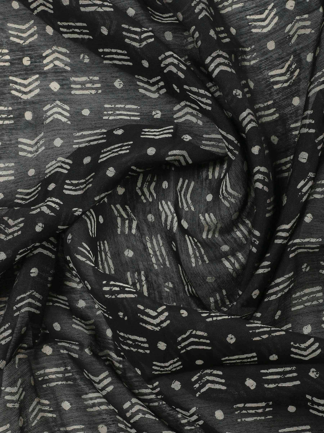 Maroon Printed Cotton Blend Unstitched Dress Material