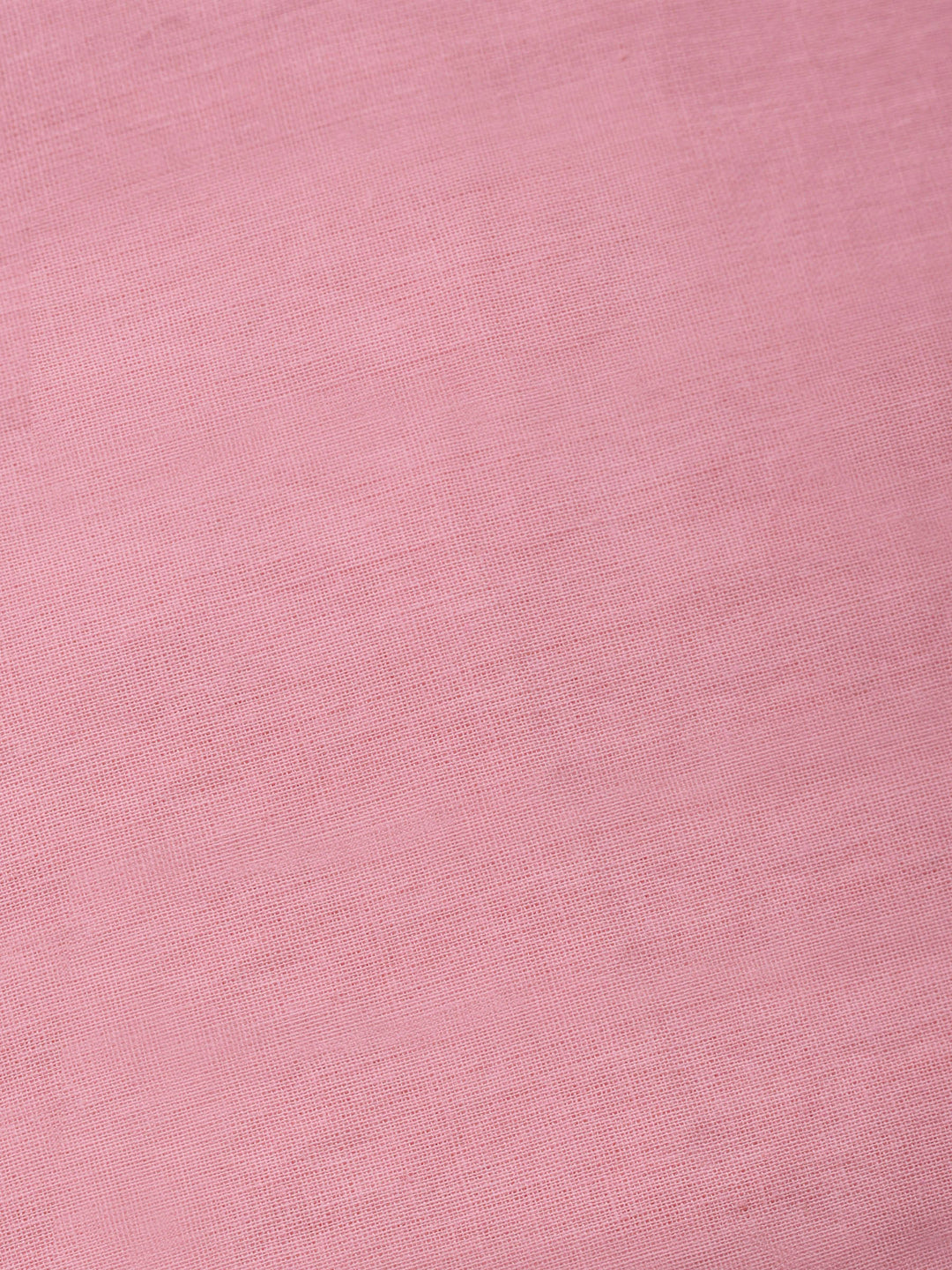 Pink Printed Cotton Blend Unstitched Suit &amp; Pant With Cotton Dupatta