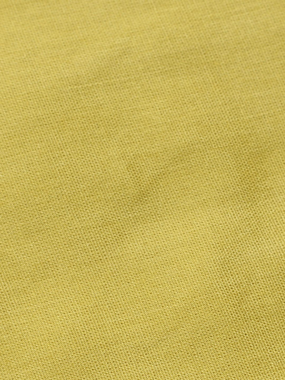 Mustard Printed Linen Blend Unstitched Suit &amp; Pant With Linen Dupatta