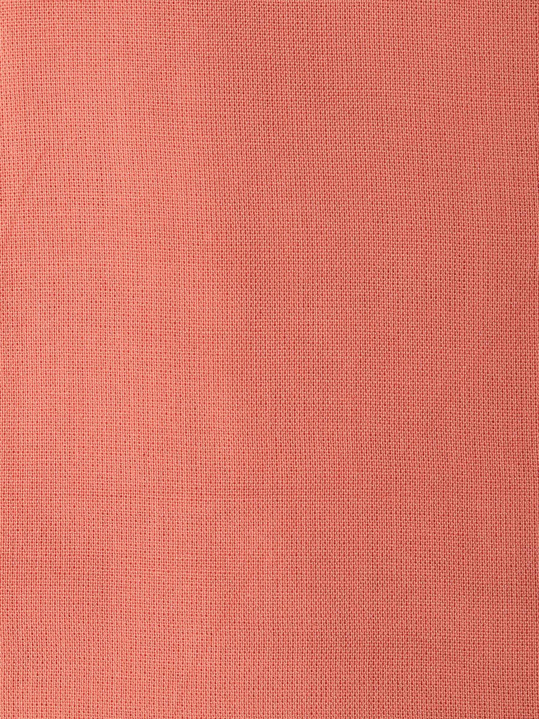 Peach Floral Print Linen Blend Unstitched Suit &amp; Pant With Linen Dupatta