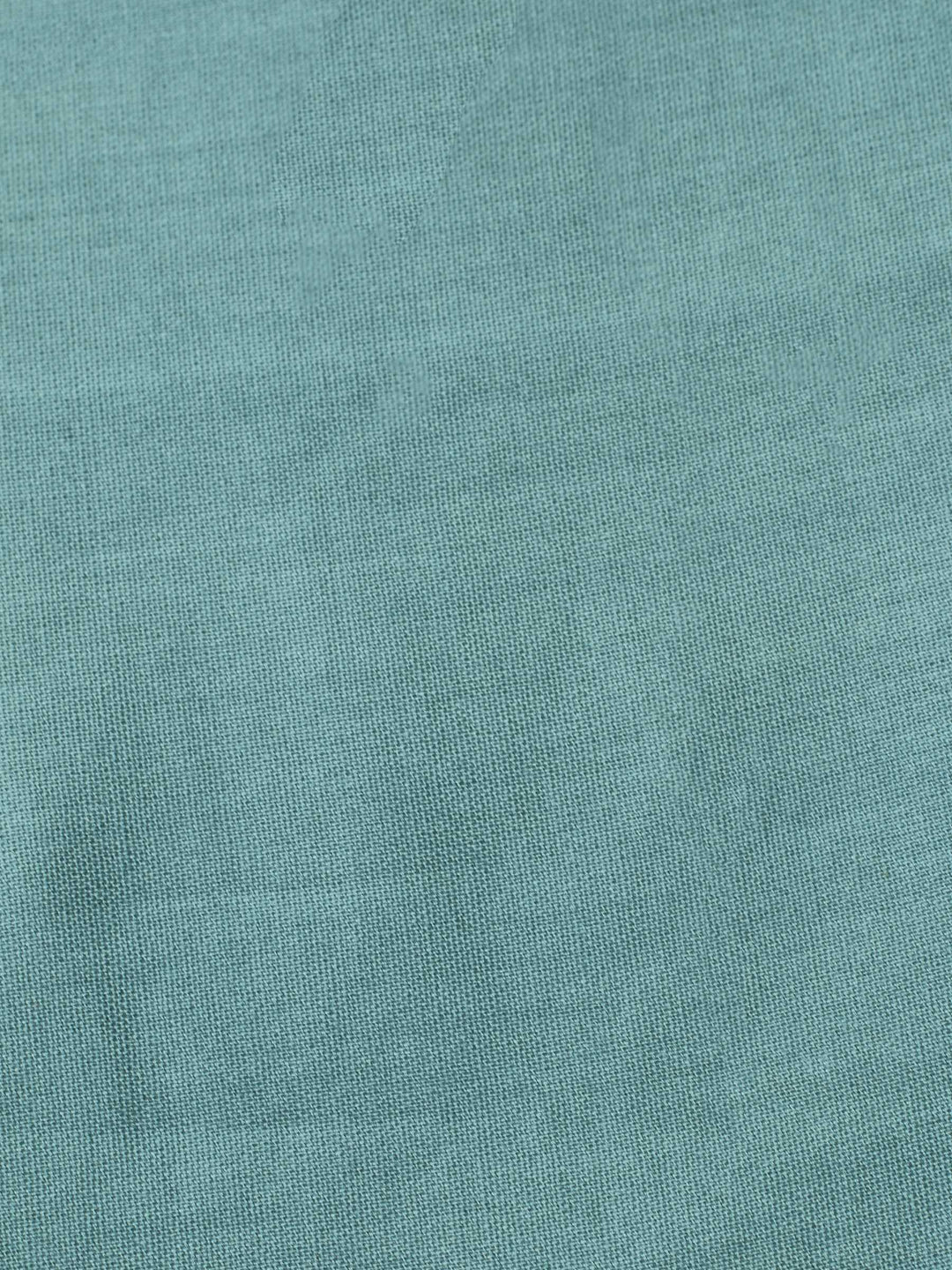 Aqua Blue Printed Chanderi Unstitched Suit &amp; Pant With Chanderi Dupatta