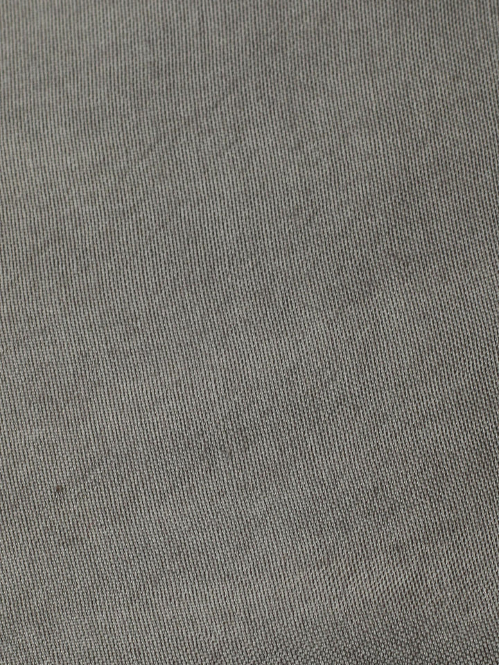 Grey Embroidered Chanderi Unstitched Suit &amp; Pant With Banarsi Dupatta
