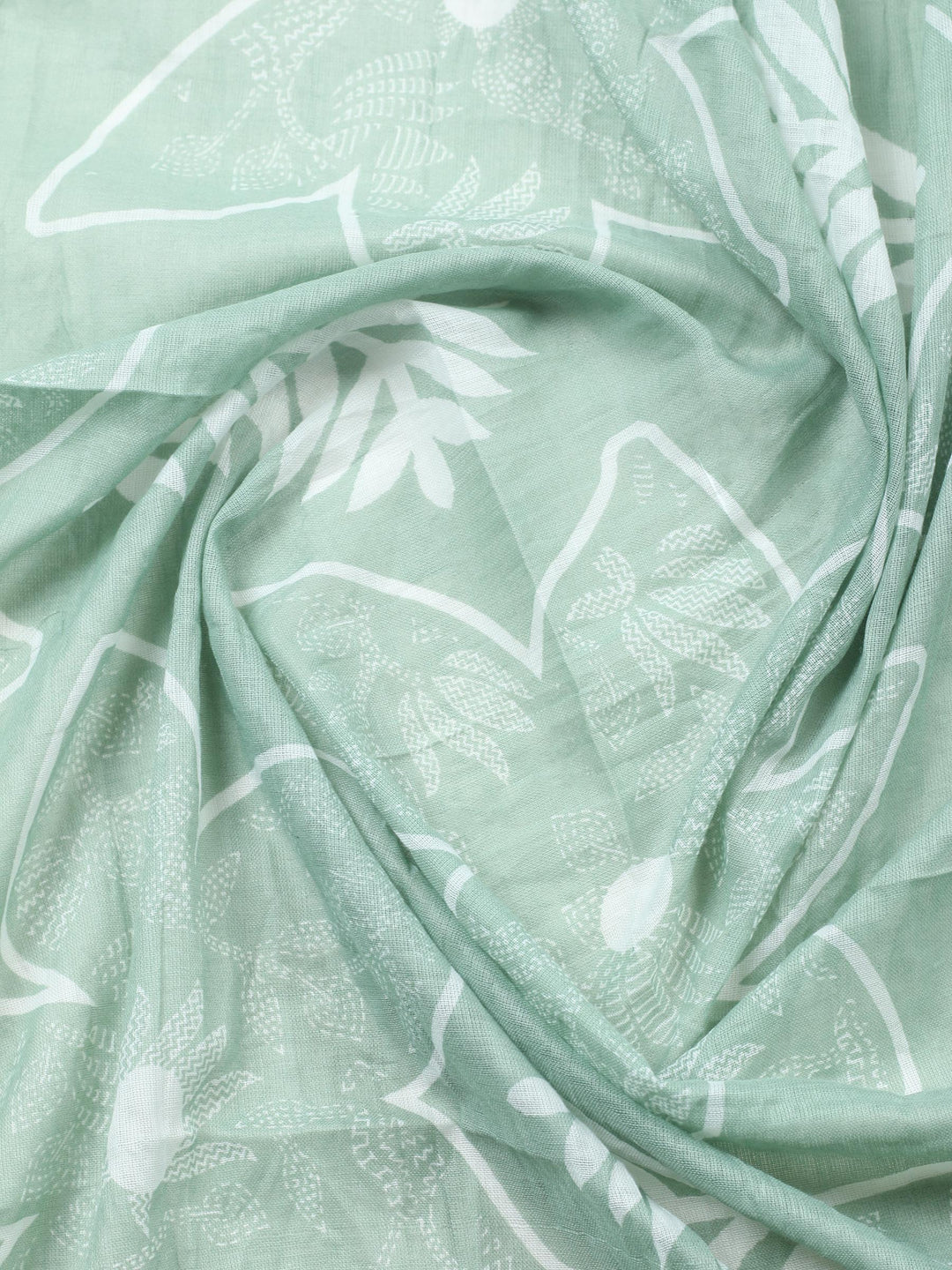 Embroidered Cotton Blend Unstitched Suit With Dupatta