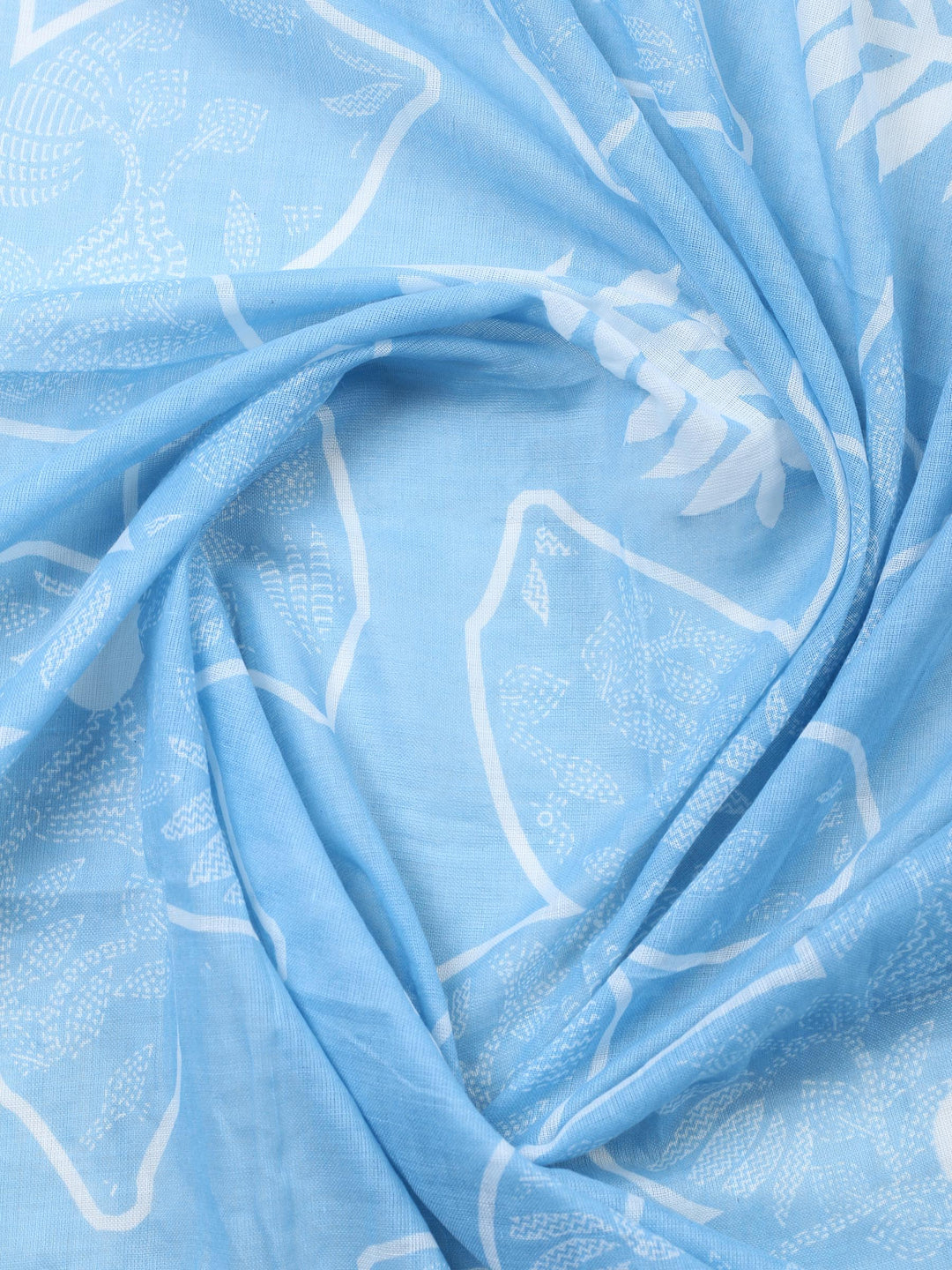 Embroidered Cotton Blend Unstitched Suit With Dupatta
