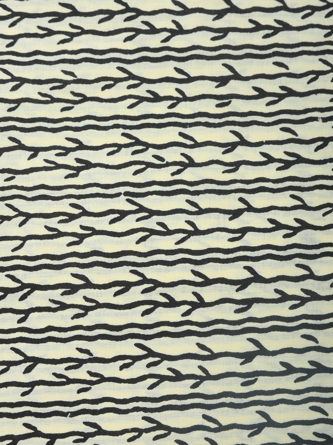 Black Printed Cotton Blend Unstitched Dress Material
