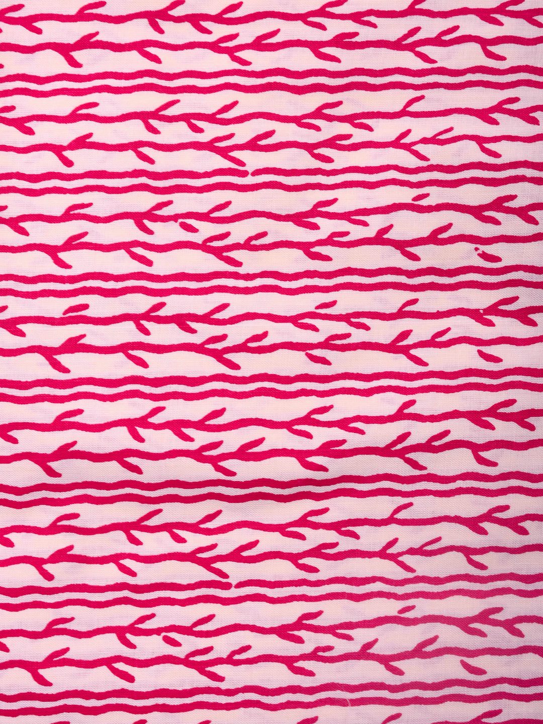 Pink Printed Cotton Blend Unstitched Dress Material