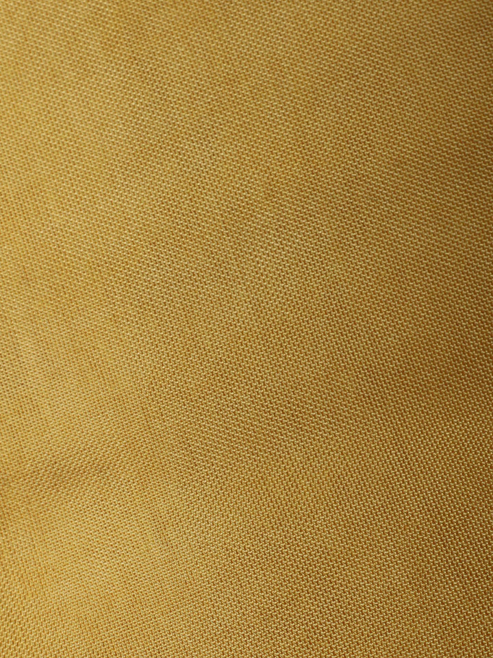 Mustard Embroidery Chanderi Unstitched Dress Material