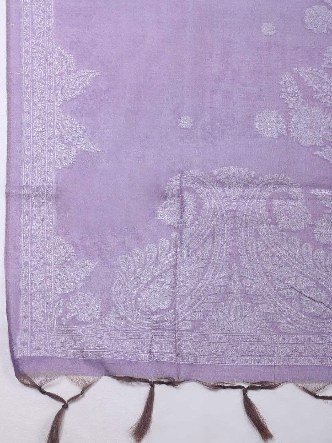 Pink Woven Design Chanderi Unstitched Dress Material