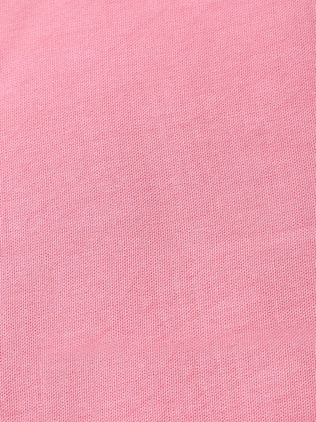 Peach Printed Cotton Blend Unstitched Suit &amp; Pant With Cotton Dupatta