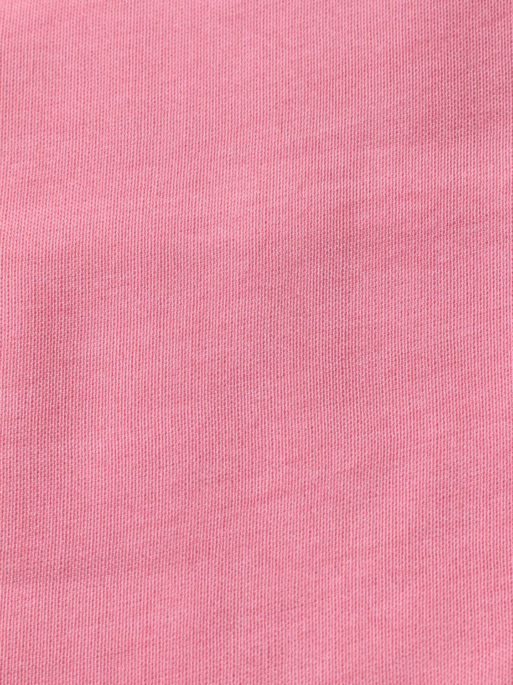 Pink Printed Cotton Blend Unstitched Suit &amp; Pant With Cotton Dupatta