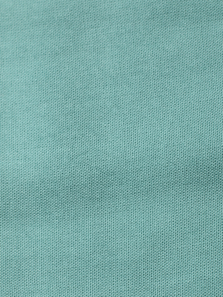 Sea Green Printed Cotton Blend Unstitched Suit &amp; Pant With Cotton Dupatta