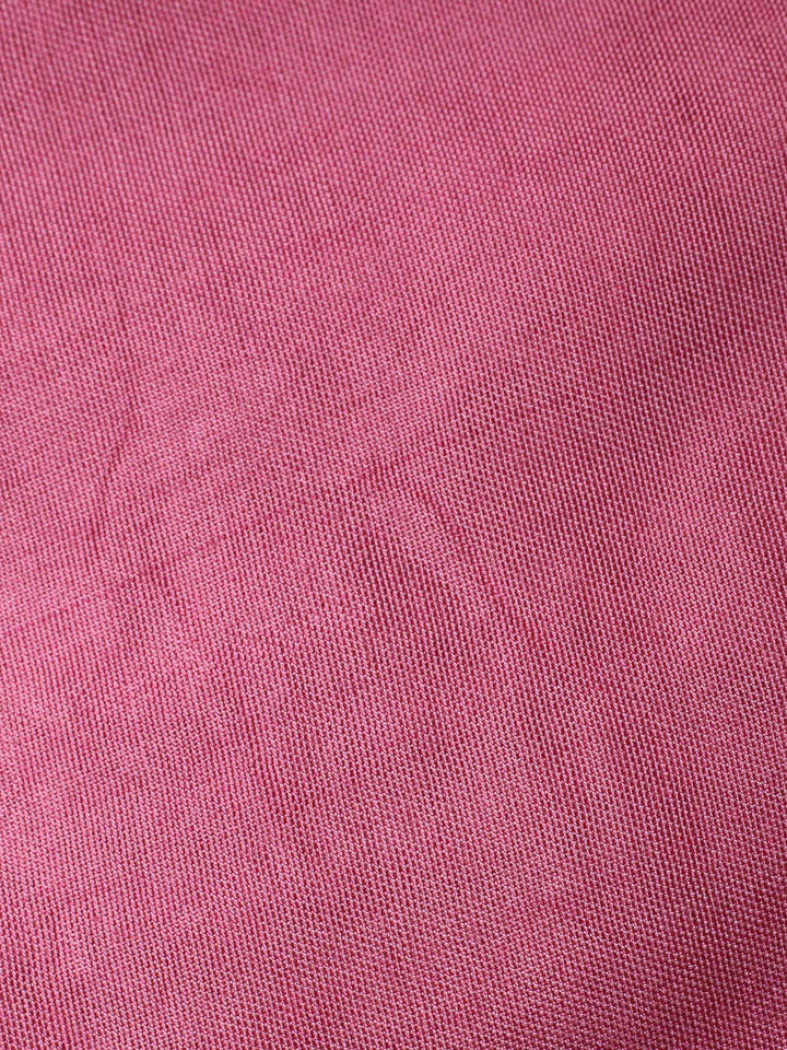Pink Embroidery Chanderi Unstitched Dress Material
