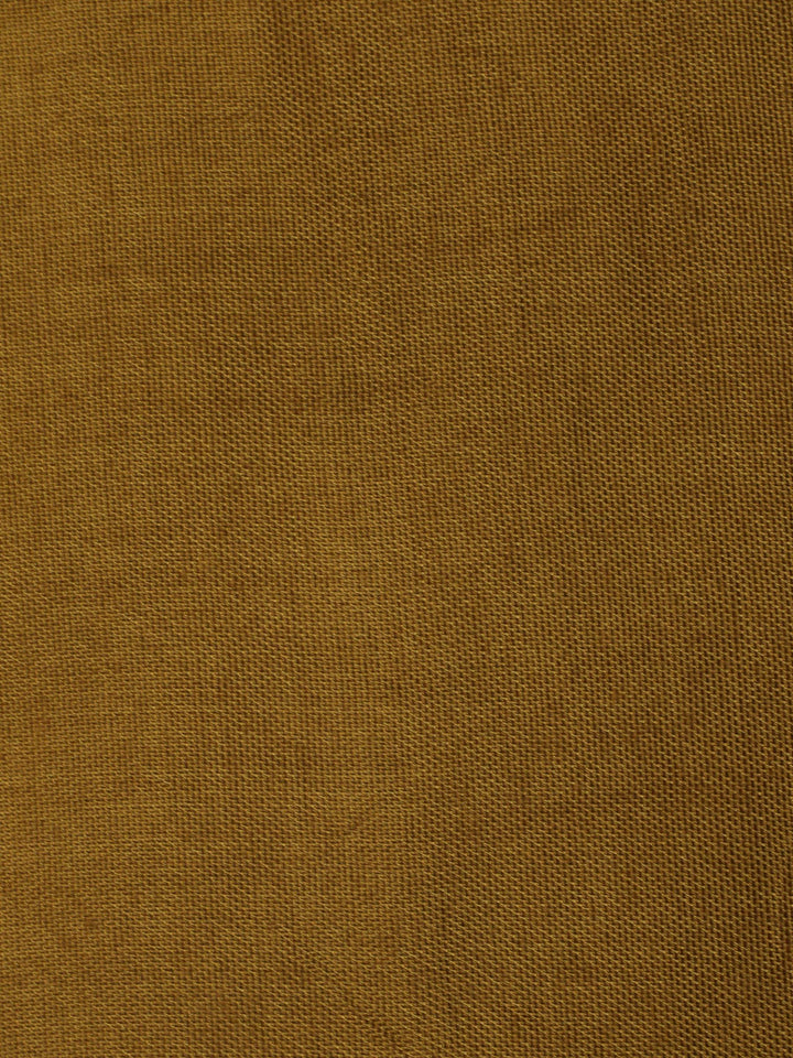 Mustard Embroidery Chanderi Unstitched Dress Material