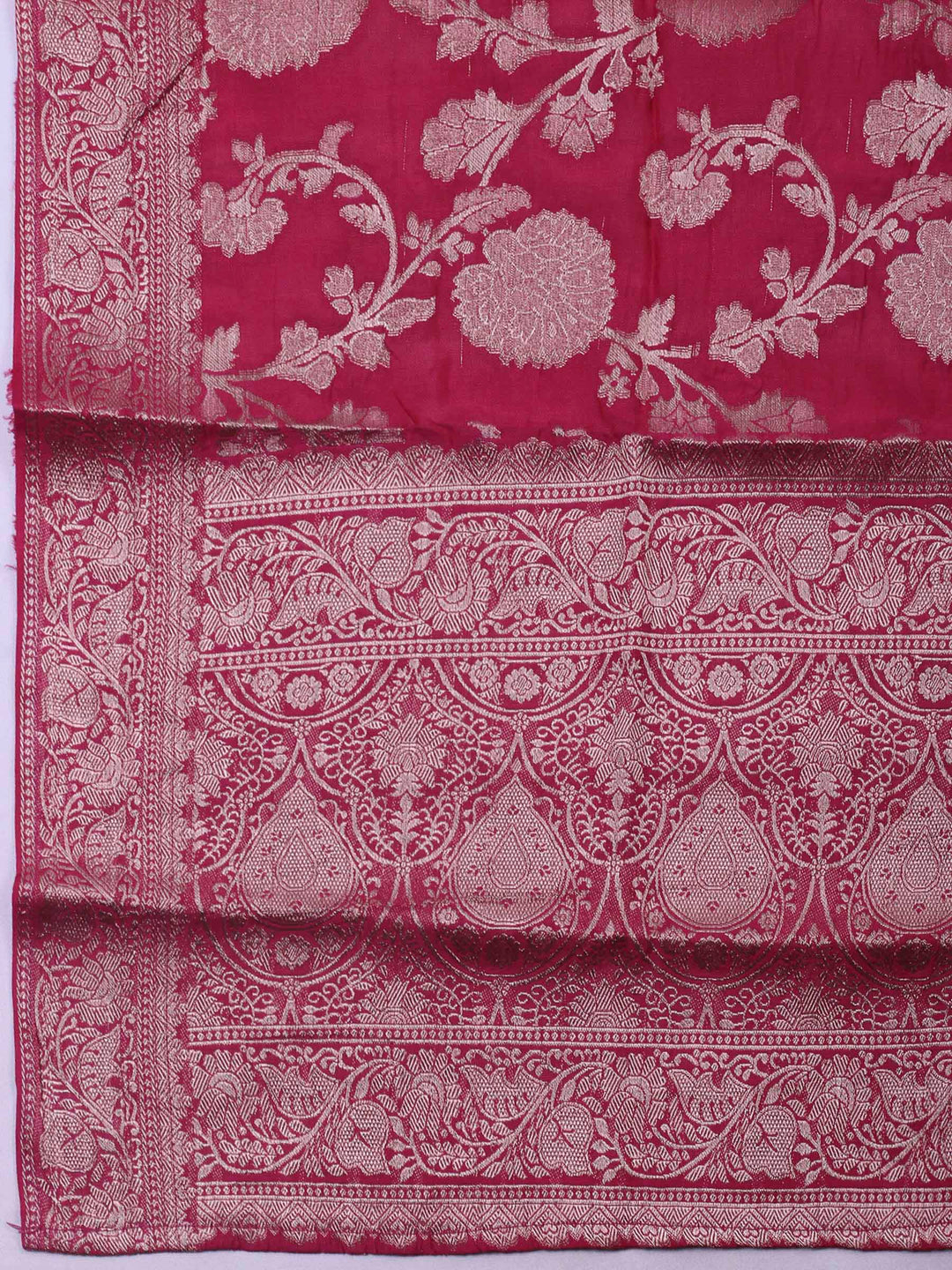 Rani Embroidery Chanderi Unstitched Dress Material