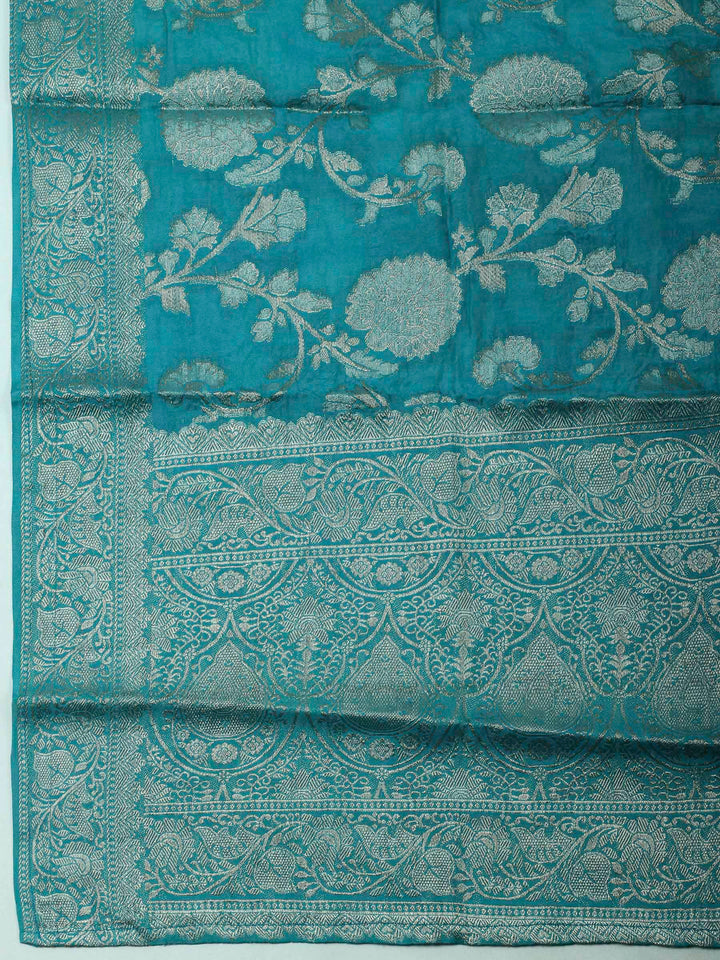Firozee Embroidery Chanderi Unstitched Dress Material