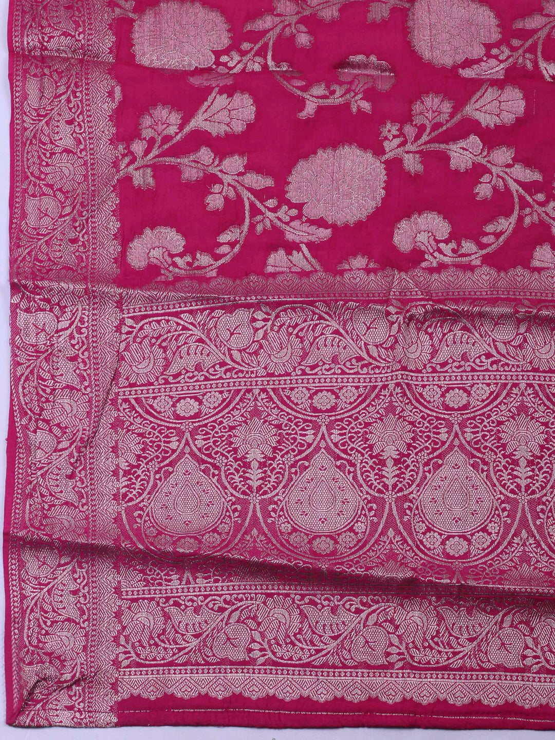 Rani Embroidery Chanderi Unstitched Dress Material