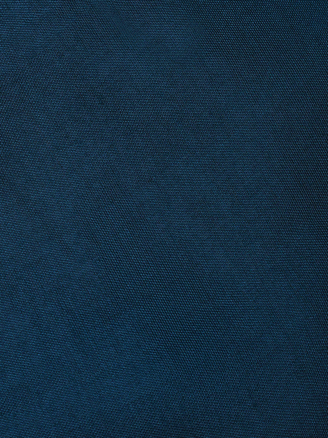 Teal Blue Chanderi Embroidered Unstitched Dress Material