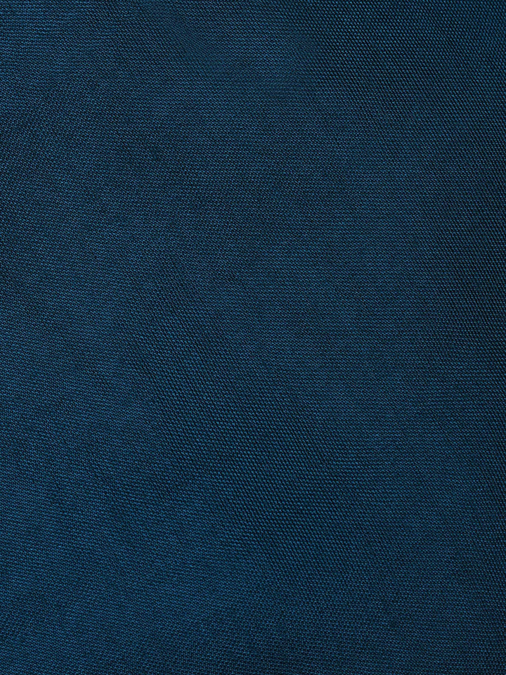 Teal Blue Chanderi Embroidered Unstitched Dress Material