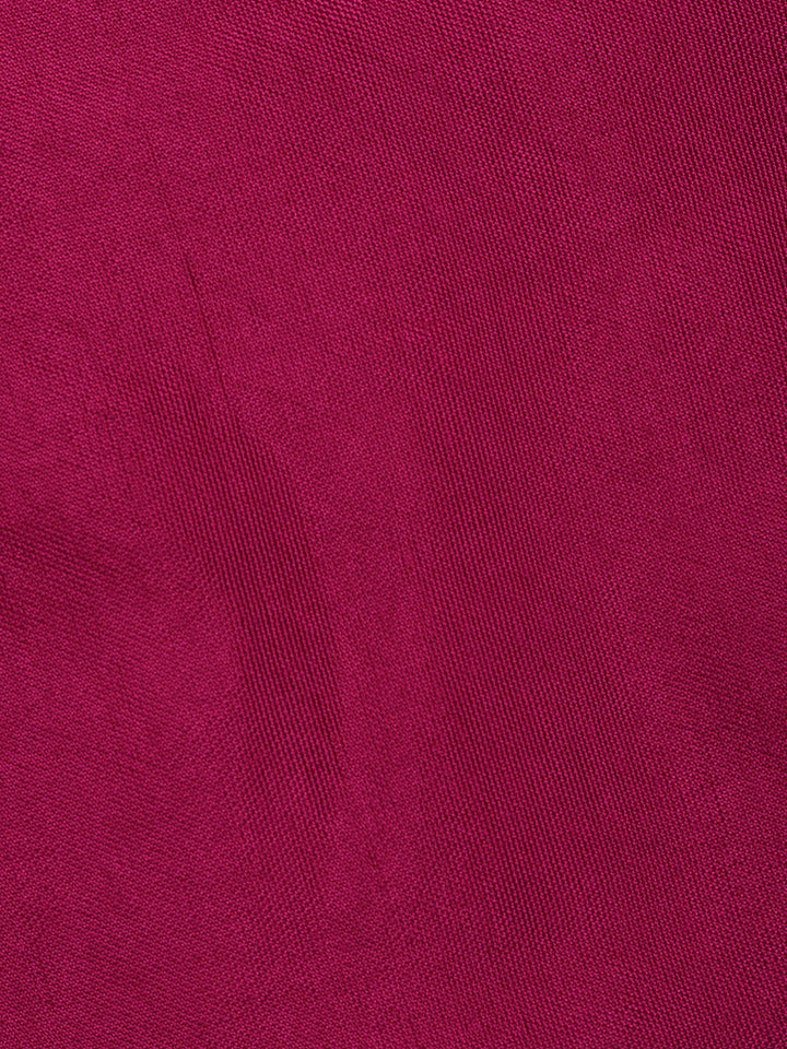 Pink Chanderi Embroidered Unstitched Dress Material