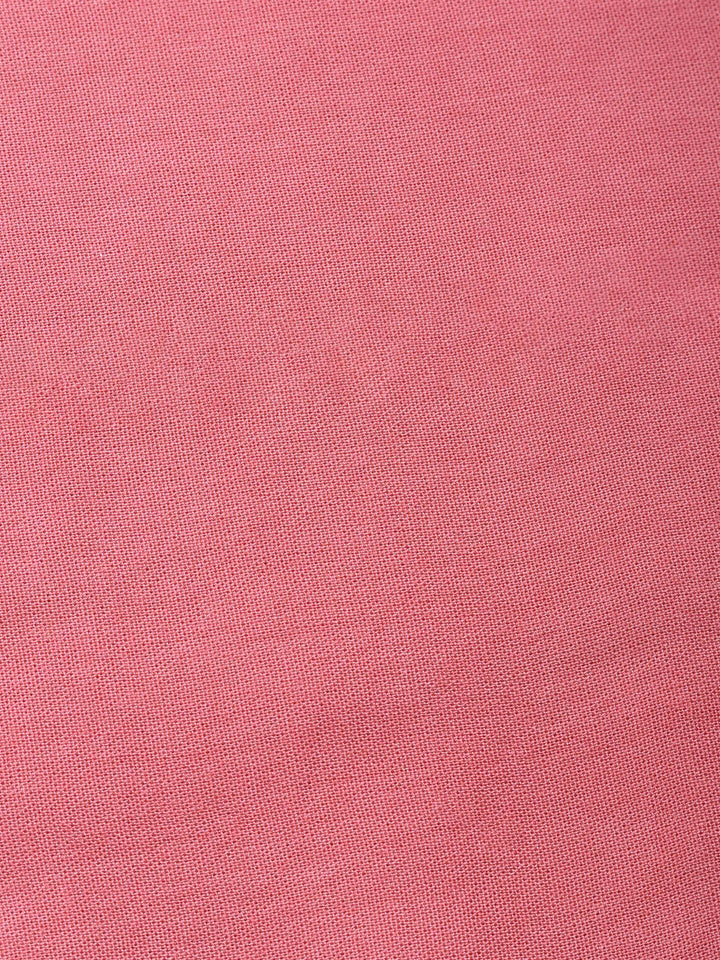 Pink Printed Chanderi Unstitched Suit &amp; Pant With Chanderi Dupatta