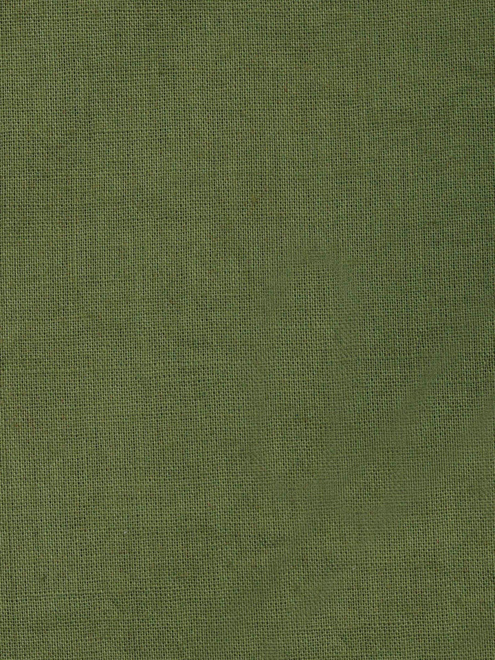 Green-Beige Printed Cotton Blend Unstitched Dress Material