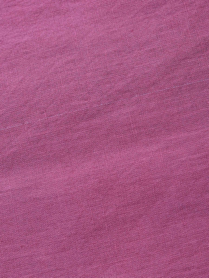 Lavender-Beige Printed Cotton Blend Unstitched Dress Material