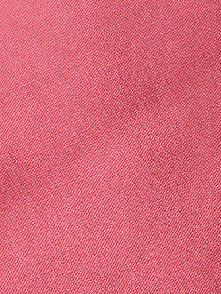 Pink Printed Cotton Blend Unstitched Dress Material