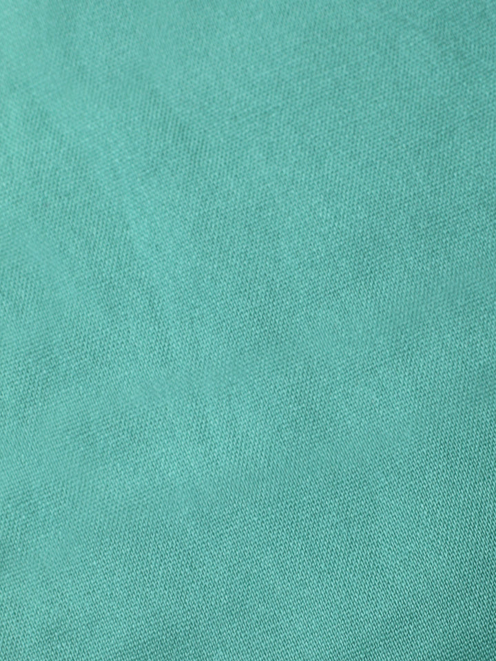 Sea Green Printed Cotton Blend Unstitched Dress Material
