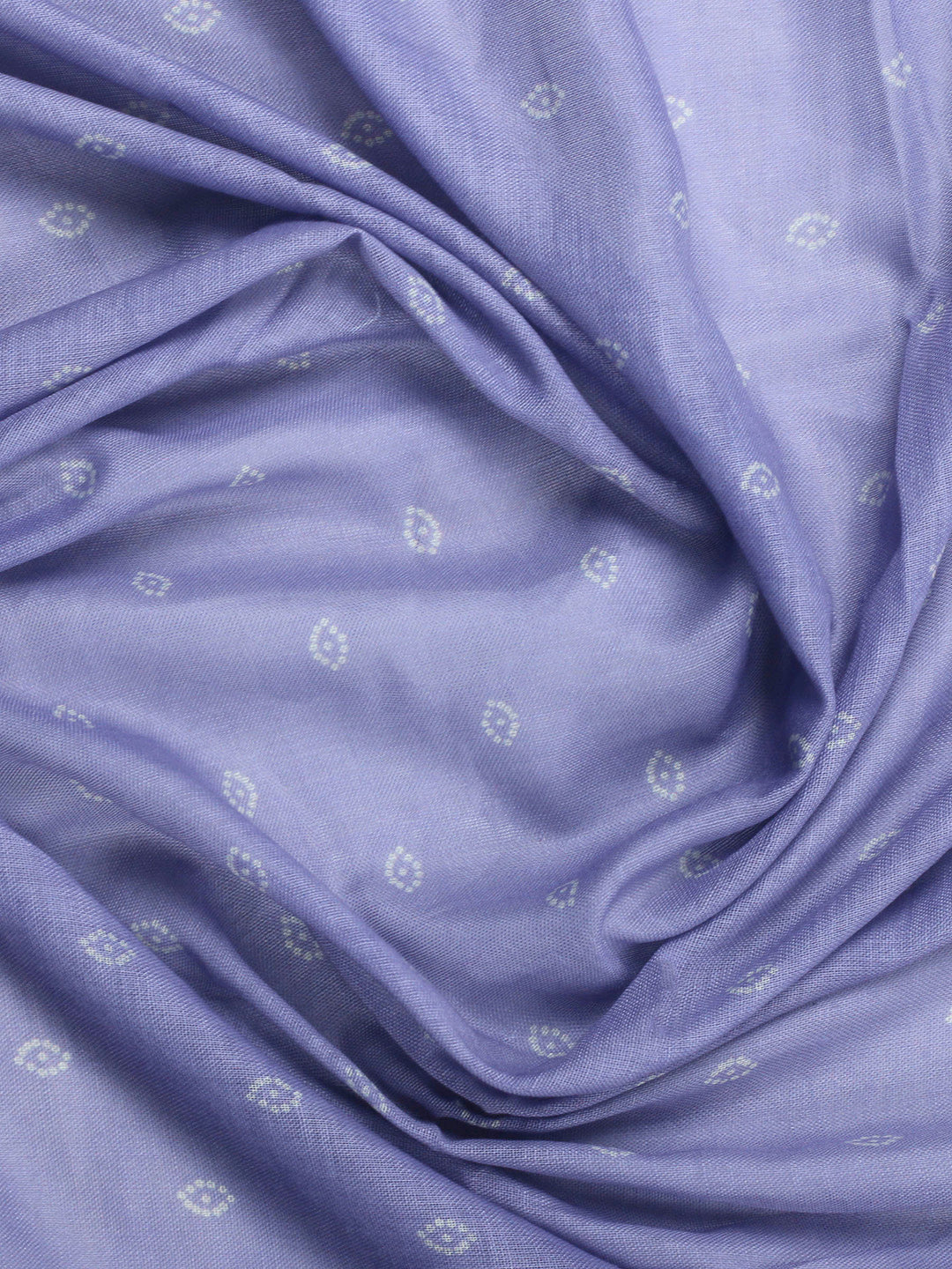 Lavender Embroidery Cotton Blend Unstitched Dress Material
