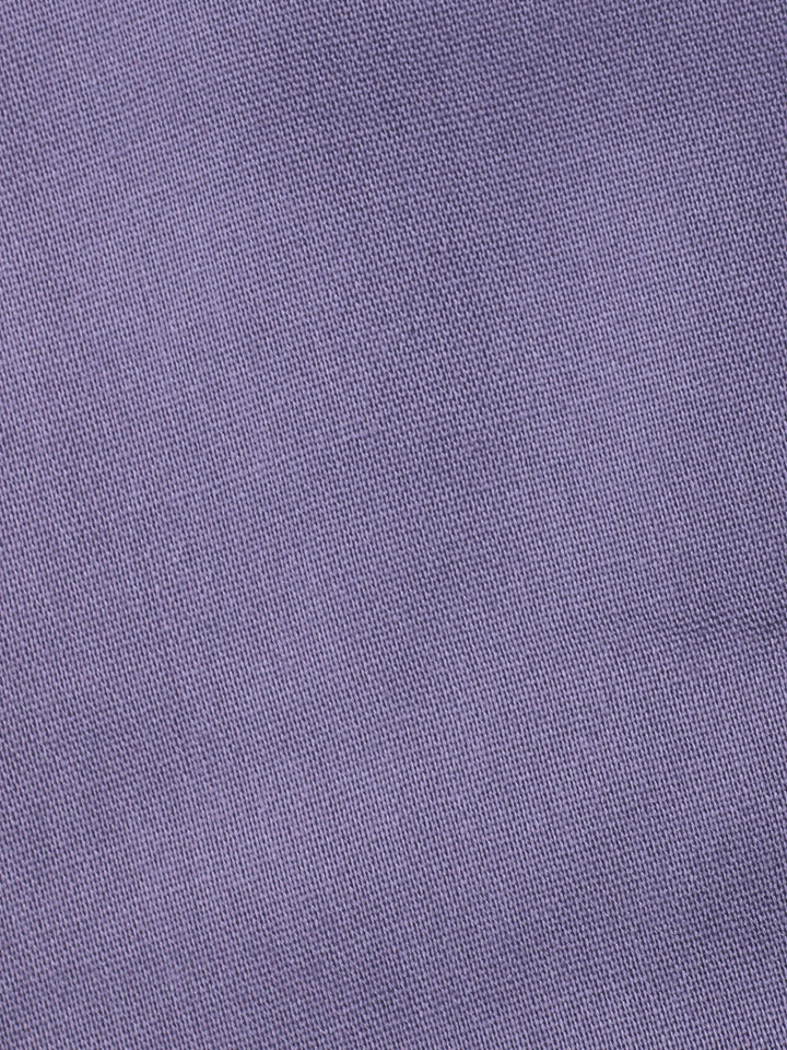 Lavender Embroidery Cotton Blend Unstitched Dress Material