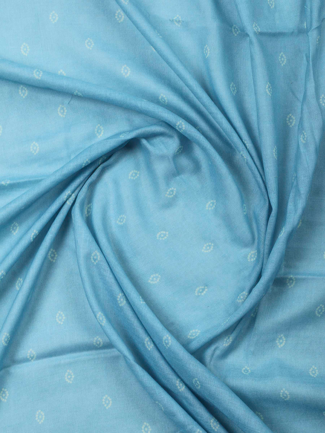 Sky Blue Embroidery Cotton Blend Unstitched Dress Material