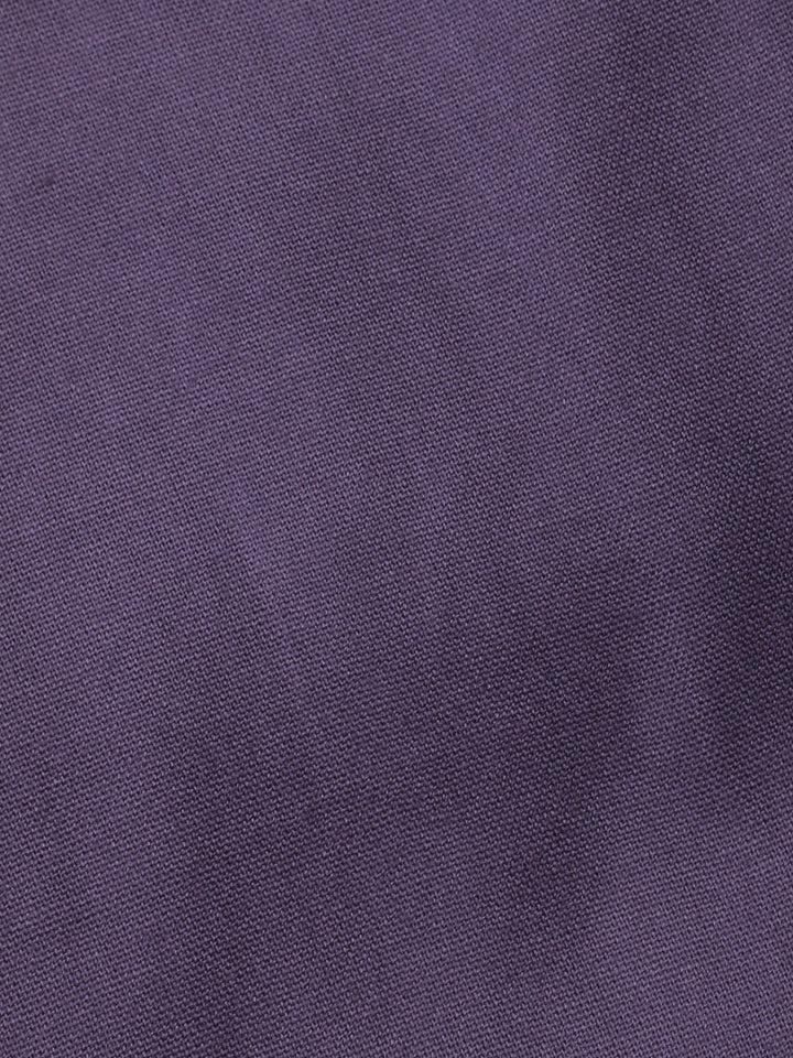 Purple Printed Cotton Blend Unstitched Dress Material
