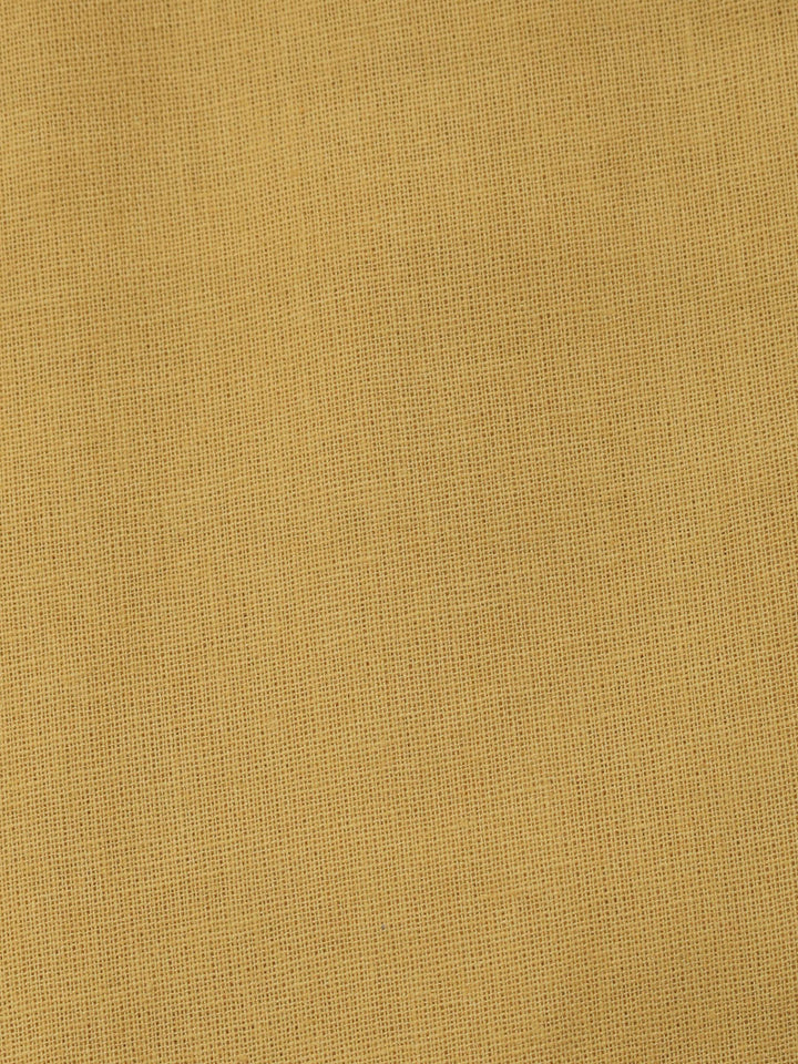 Beige Printed Cotton Blend Unstitched Dress Material