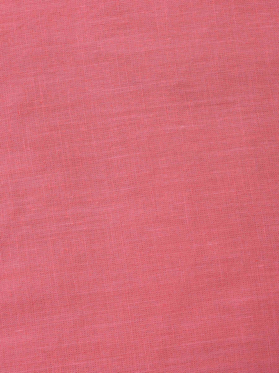 Pink Embroidery Chanderi Unstitched Dress Material